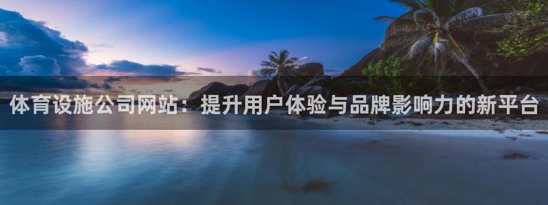 意昂4娱乐40996：体育设施公司网站：提升用户体验